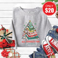 All Booked for Christmas Sweatshirt - Heather Grey - 20 product image 1