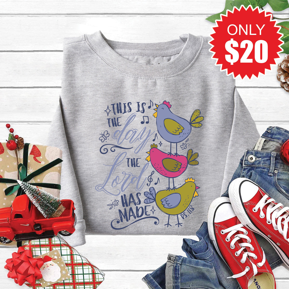 This is the Day Sweatshirt - Heather Grey - 20 product image 1
