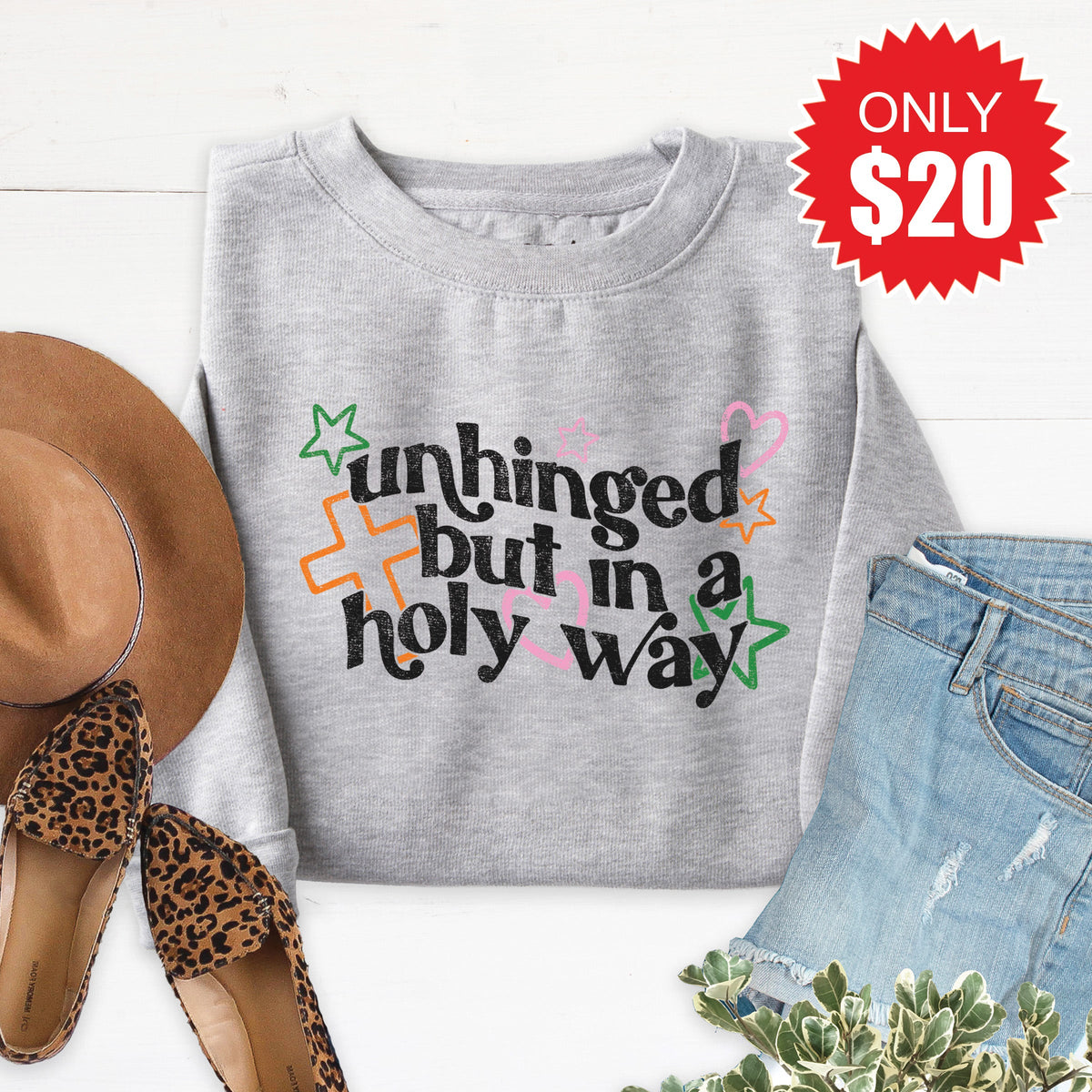Unhinged Sweatshirt - Heather Grey - 20 product image 1