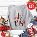 Name Above All Names Sweatshirt - Heather Grey - 20 product image 1