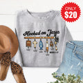 Hooked On Jesus Sweatshirt - Heather Grey - 20 product image 1