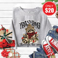 Trashing Through the Snow Sweatshirt - Heather Grey - 20 product image 1