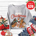 Merry Chickmas Sweatshirt - Heather Grey - 20 product image 1