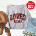 Loved Sweatshirt - Heather Grey - 20 product image 1