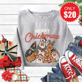 Merry Chickmas Sweatshirt - Heather Grey - 20 product image 1