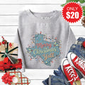 Texas Christmas Sweatshirt - Heather Grey - 20 product image 1