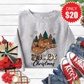 Howdy Christmas Sweatshirt - Heather Grey - 20 product image 1