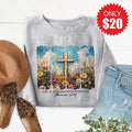 She Is Clothed With Strength Sweatshirt - Heather Grey - 20 product image 1