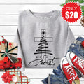 Merry Christmas Sweatshirt - Heather Grey - 20 product image 1