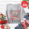 Love Like Jesus Sweatshirt - Heather Grey - 20 product image 1