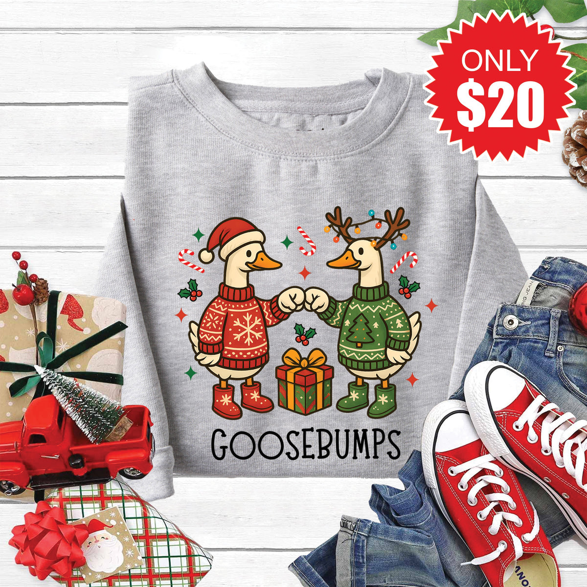 Goosebumps Sweatshirt - Heather Grey - 20 product image 1