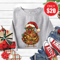Christmas Chicken Sweatshirt - Heather Grey - 20 product image 1