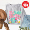 No Dusty Bibles Sweatshirt - Heather Grey - 20 product image 1