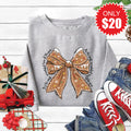 Gingerbread Bow Sweatshirt - Heather Grey - 20 product image 1