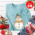 Vintage Snowman Sweatshirt - Heather Lagoon - 18 product image 1