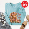 Bloom In His Timing Sweatshirt - Heather Lagoon - 20 product image 1