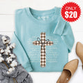 Cross Checkered Sweatshirt - Heather Lagoon - 20 product image 1