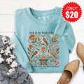 Look At The Birds Sweatshirt - Heather Lagoon - 20 product image 1