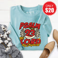 Psalm 23 Sweatshirt - Heather Lagoon - 20 product image 1