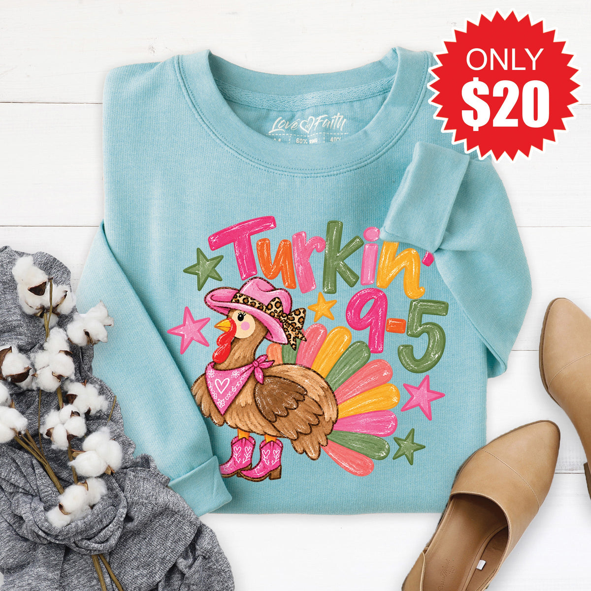 Turkin Sweatshirt - Heather Lagoon - 20 product image 1