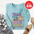Talk to the Hand Sweatshirt - Heather Lagoon - 20 product image 1