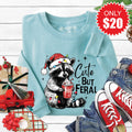 Cute But Feral Sweatshirt - Heather Lagoon - 20 product image 1