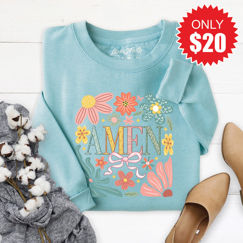 Amen Sweatshirt - Heather Lagoon - 20 product image 1