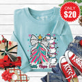Faith Hope Love Snowman Sweatshirt - Heather Lagoon - 20 product image 1