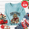 Trashing Through the Snow Sweatshirt - Heather Lagoon - 20 product image 1