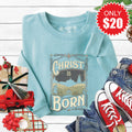 Christ Is Born Sweatshirt - Heather Lagoon - 20 product image 1