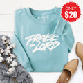 Praise The Lord Sweatshirt - Heather Lagoon - 20 product image 1