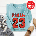Psalm 23 Sweatshirt - Heather Lagoon - 20 product image 1