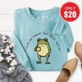 Jesus Said No Sweatshirt - Heather Lagoon - 20 product image 1