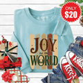 Joy To The World Sweatshirt - Heather Lagoon - 20 product image 1