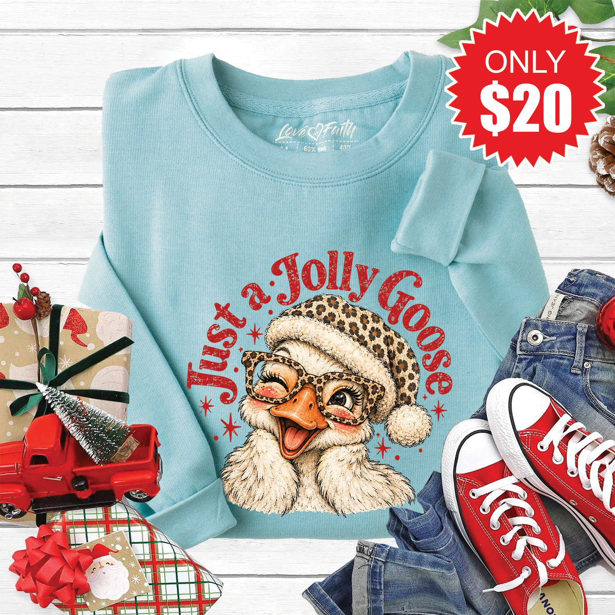 Jolly Goose Sweatshirt - Heather Lagoon - 20 product image 1