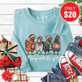 Merry and Bright Sweatshirt - Heather Lagoon - 20 product image 1