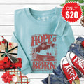 Hope Is Born Sweatshirt - Heather Lagoon - 20 product image 1