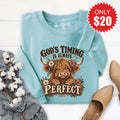 God's Timing Sweatshirt - Heather Lagoon - 20 product image 1