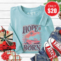 Hope Is Born Sweatshirt - Heather Lagoon - 20 product image 1