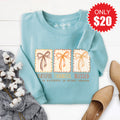 Grateful, Thankful, Blessed Sweatshirt - Heather Lagoon - 20 product image 1