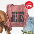 Jesus Loves You and Me Sweatshirt - Heather Mauve - 20 product image 1