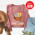 The Lord Will Provide Sweatshirt - Heather Mauve - 20 product image 1