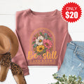 Be Still And Know Sweatshirt - Heather Mauve - 20 product image 1