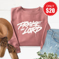 Praise The Lord Sweatshirt - Heather Mauve - 20 product image 1