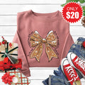 Gingerbread Bow Sweatshirt - Heather Mauve - 20 product image 1