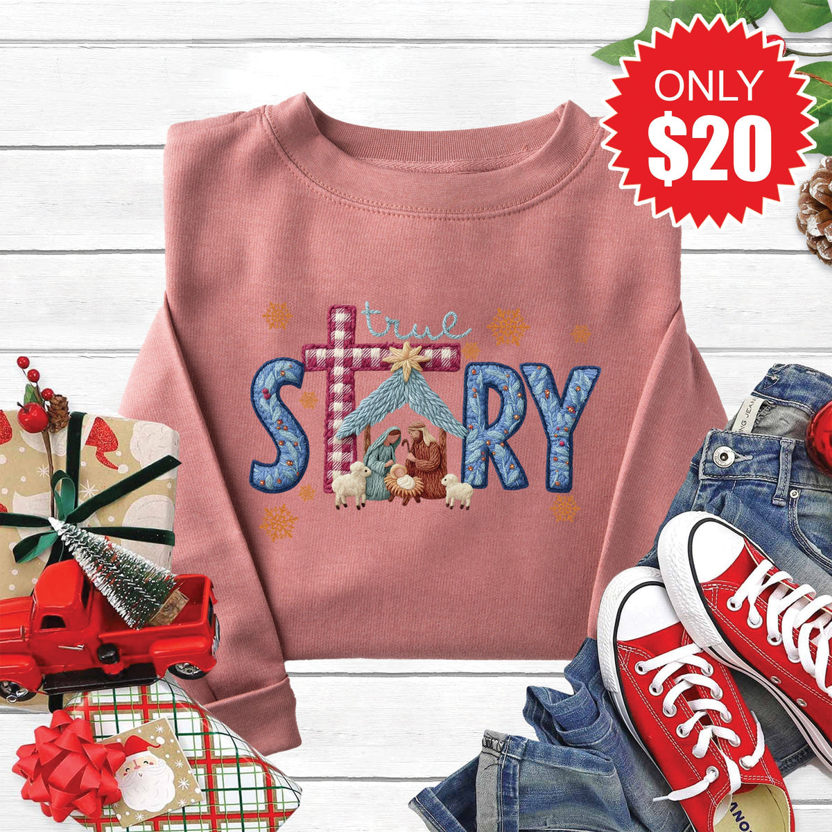 True Story Sweatshirt - Heather Mauve - 20 product image 1
