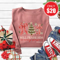 I Will Praise Him Sweatshirt - Heather Mauve - 20 product image 1