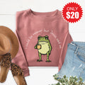Jesus Said No Sweatshirt - Heather Mauve - 20 product image 1