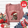 Chicken It Twice Sweatshirt - Heather Mauve - 20 product image 1