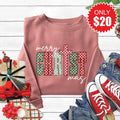 Merry Christmas Sweatshirt - Heather Mauve - 20 product image 1